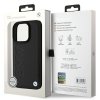 BMW BMHMP16XSLLBK iPhone 16 Pro Max 6.9czarny/black hardcase Leather Hot Stamp MagSafe